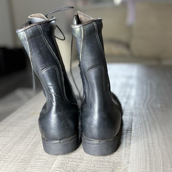 Vintage RO-SEARCH Combat Boots 9” 5-85 Waffle Sole US Military Black Size 10.5R - Picture 3 of 13
